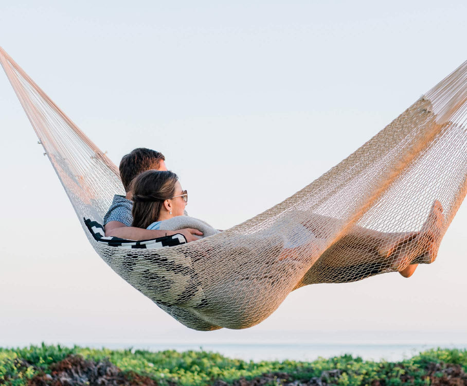 Hanging Cotton Rope Macrame Hammock - Nomadic Fabrics